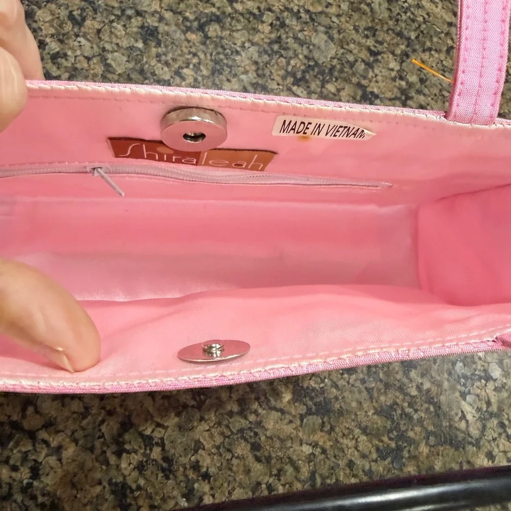 Shiraleah Clutch Pink Chopstick Handle Bag‎